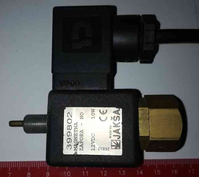 JAKSA 399802 Magnetna zapora - NO, 12Vdc 10W, elektromagnet s jádrem .. použitý/ used