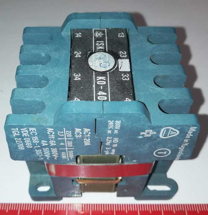 stykač ISKRA K0-40E 220V 50Hz .. cena na dotaz / price on request