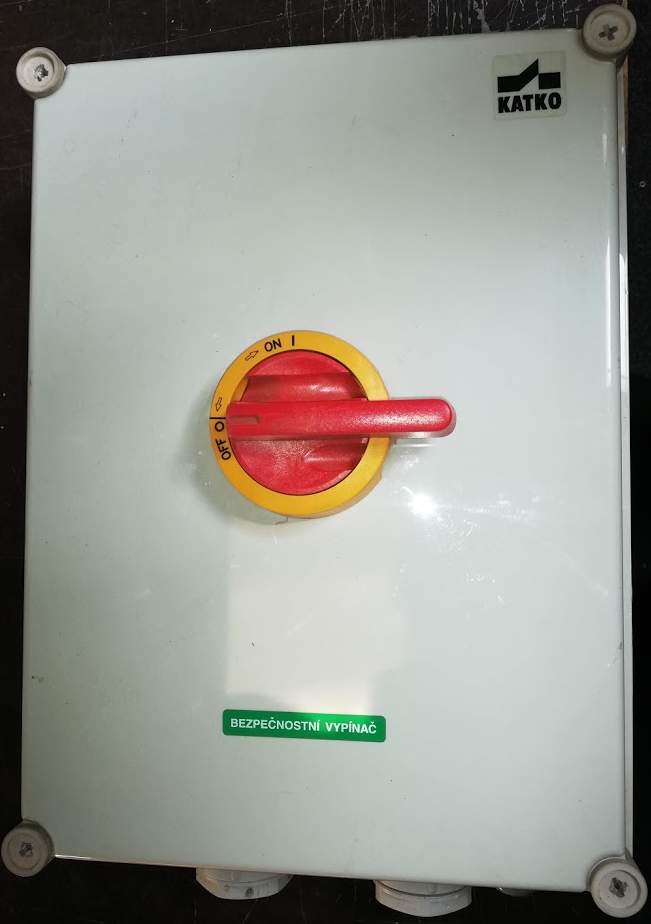 není skladem - bezpečnostní spínač KATKO 200A, 290x370x130mm