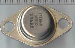 KD336 - PNP 2A 20W TO66, bílá tečka  .. balení 20ks za 100Kč