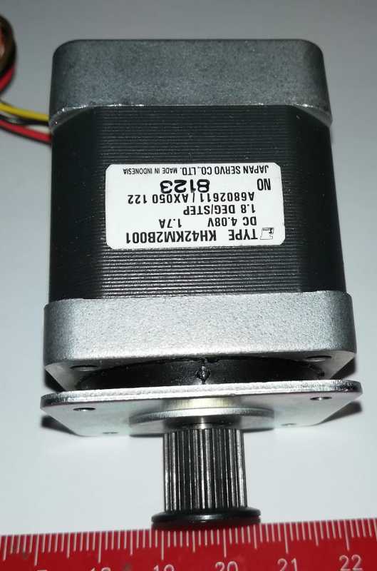 KH42KM2B001 - STEPPER MOTOR, 4.08V/1.7A .. použitý/used   .. cena na dotaz / price on request
