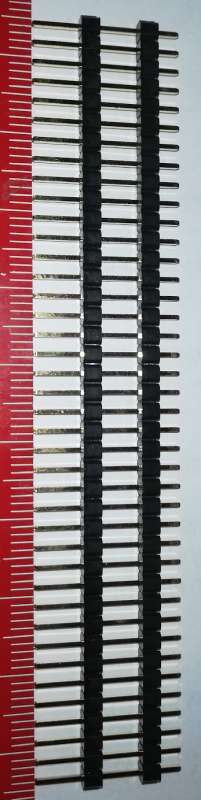 KLD-1x40-SGAD - lišta lámací jednořadá 40pin, 2,54mm  .. balení 10ks za 90Kč