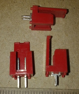konektor 2pin červený .. balení 49ks za 100Kč