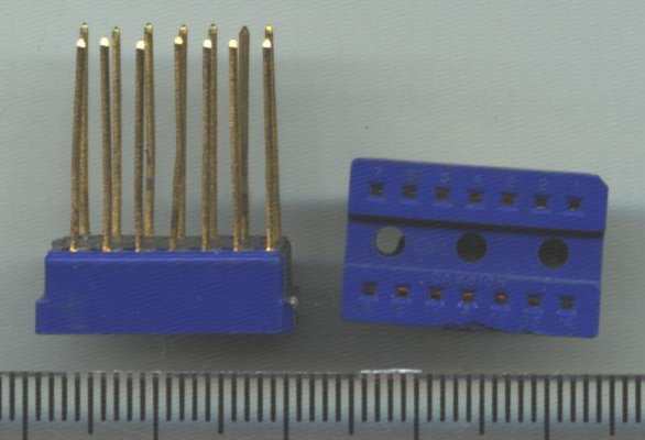 není skladem - DIL patice 14 pin - 2,54mm - dlouhé nohy