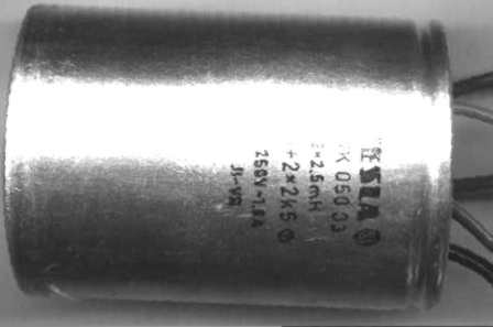 WK05003 - 2x2,5mH M1+2x2k5, 250Vac 1,6A