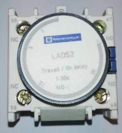LADS2 - TeSys D, NO/NC (2), Contactor Timer, Front Mount, 10 A .. cena na dotaz / price on request