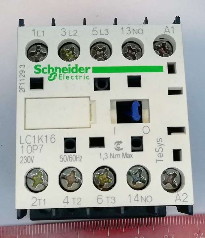 LC1K161OP7 -  Stykač, 16 A, DIN Lišta, Panel, 690 VAC, 3PST-NO, 3 Póly, 7.5 kW  .. cena na dotaz / price on request