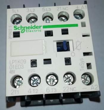 LP1K0901ED3 - Schneider Electric 3 Pole Contactor - 20 A, 48 V dc Coil, TeSys K, 3NO, 4 kW