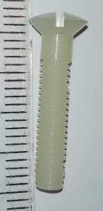 LPW-2S-M4x20 plastový šroubek M4x20 .. balení 100ks za 80Kč