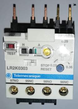 Schneider LR2K0303 Jistící nadproudové relé tř.10A, 0,23-0,36A