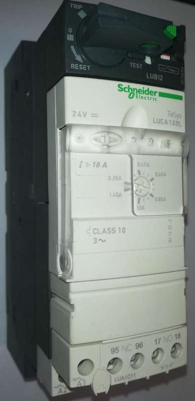 LUCA1XBL Motor Starter w/ LUB12 Power Base 3-Phase 12A 600VAC  .. cena na dotaz / price on request