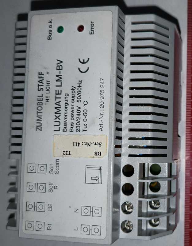 LUXMATE Lighting management - LM-BV Bus Supply 20975247 .. použitý / used   .. cena na dotaz / price on request