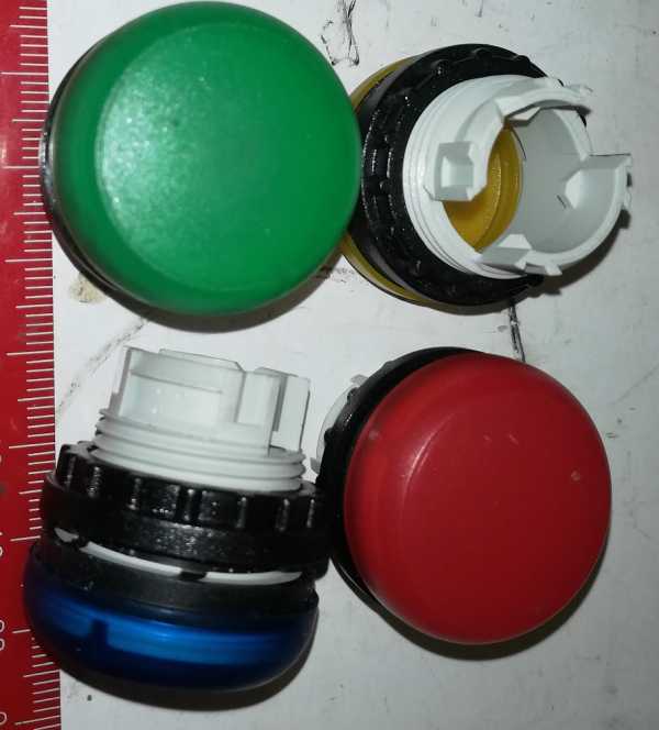 M22-L-Y signálka, zapuštěná, IP67, žlutá, EATON