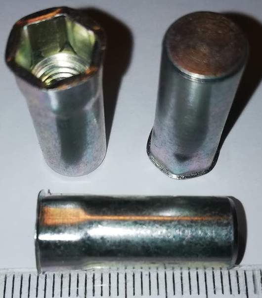 M6 HUCK/FEKS G3.5 - Blindnietmuttern .. balení 25ks za 50Kč