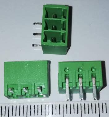 MC1-5-3G-3-5 - 3pin   Rozpojovací svorkovnice 3,5mm 3 póly úhlové 90°  .. balení 50ks za 99Kč