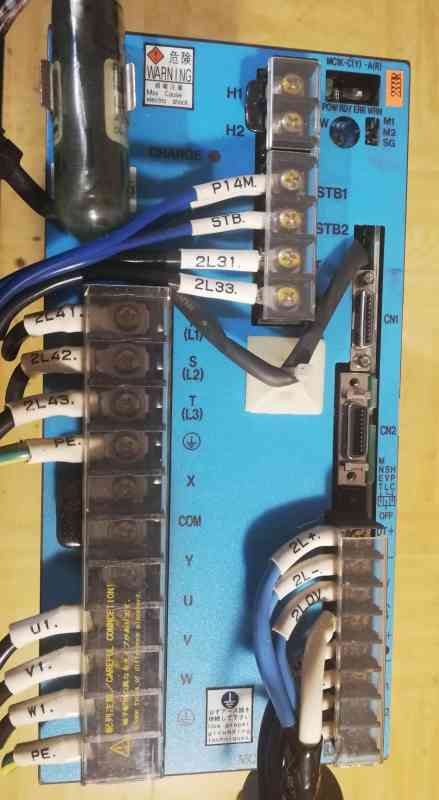 Toyoda MC1K-U100V Sanyo Denki Controller Servo Amplifier 200v-ac .. z demontáže  .. použitý / used .. cena na dotaz / price on request