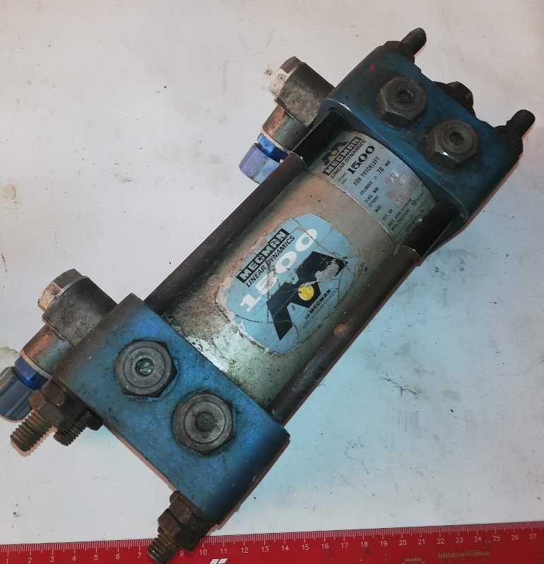 MECMAN-1500 - pneumatický válec, cylinder d=76mm , zdvih 75mm  .. použitý / used