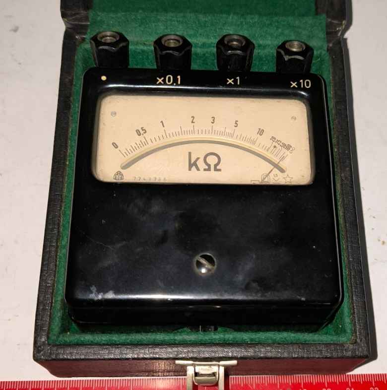 kilo ohm metr DxM METRA, v originál krabičce, jako nový   .. cena na dotaz / price on request