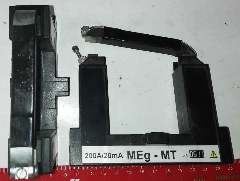 Měřící transformátor MEgMT 200A/20mA .. použitý / used   .. cena na dotaz / price on request