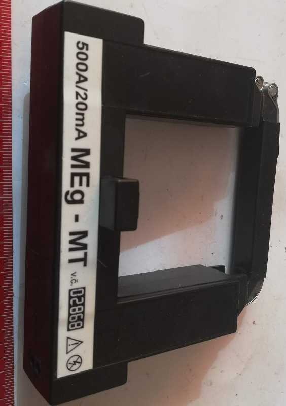 Měřící transformátor MEgMT 500A/20mA .. použitý / used   .. cena na dotaz / price on request