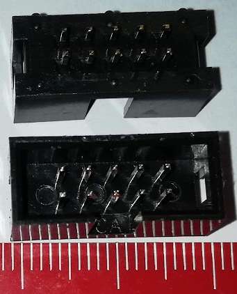 MLW10G - Konektor vidlice rozteč 2,54mm, 2x5pin do DPS  .. balení 40ks za 90Kč