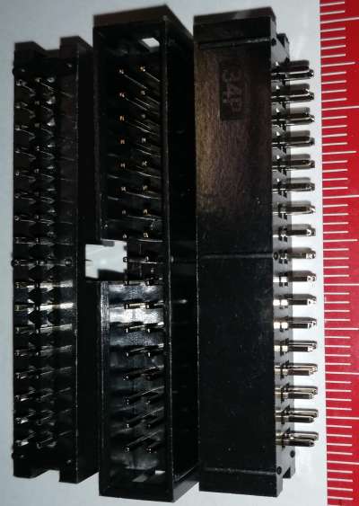 MLW34G - Konektor vidlice rozteč 2,54mm, 2x17pin do DPS .. balení 10ks za 50Kč