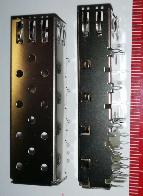 MOLEX 0747370009 - SFP One Piece Cage, EMI Shielding, 3.05mm Press-Fit Tails