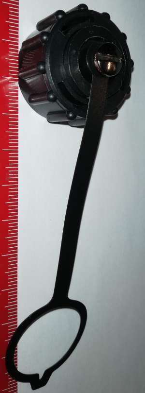 MOLEX 0847000003 - Dust Cover for Bayonet-Style Latch Connector, Black, with Black Nitrile Seal