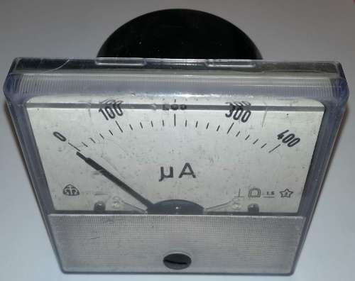 MP80 - METRA, stupnice 0-400uA, zachovalý