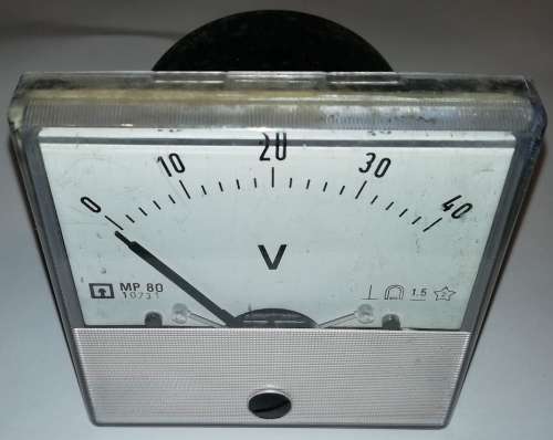 není skladem - MP80 - METRA, stupnice 0-40V, jako nový, použitý