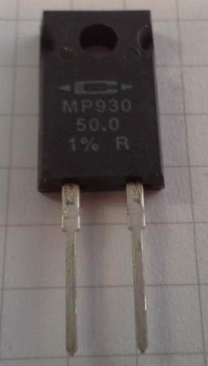 není skladem - R - Napájecí fóliový  MP930 50Ω ±1% 30W Caddock