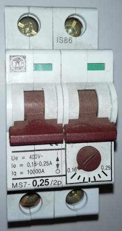 spouštěč MS7-0,25/2P F&G  .. cena na dotaz / price on request