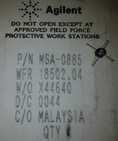 MSA0885 - Casc. Sil. Bipolar MMIC Amplifier