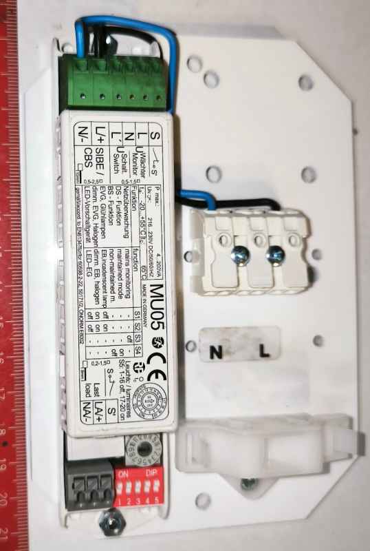 modul MU05 pro adresní dohled LED svítidel do 4-200VA