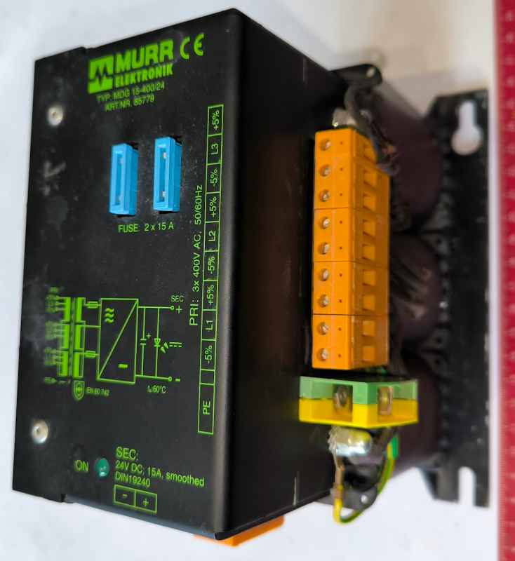 MURR ELEKTRONIK Transformer Type MDG 15-400/24 Art.No. 85779 Input 3x 400VAC   .. cena na dotaz / price on request
