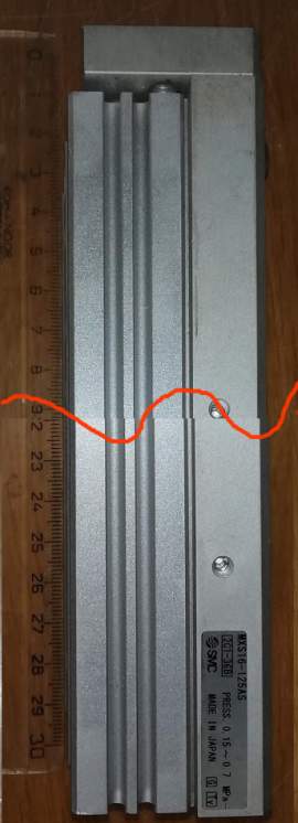 SMC MXS16-125AS cyl, slide table, dual rod