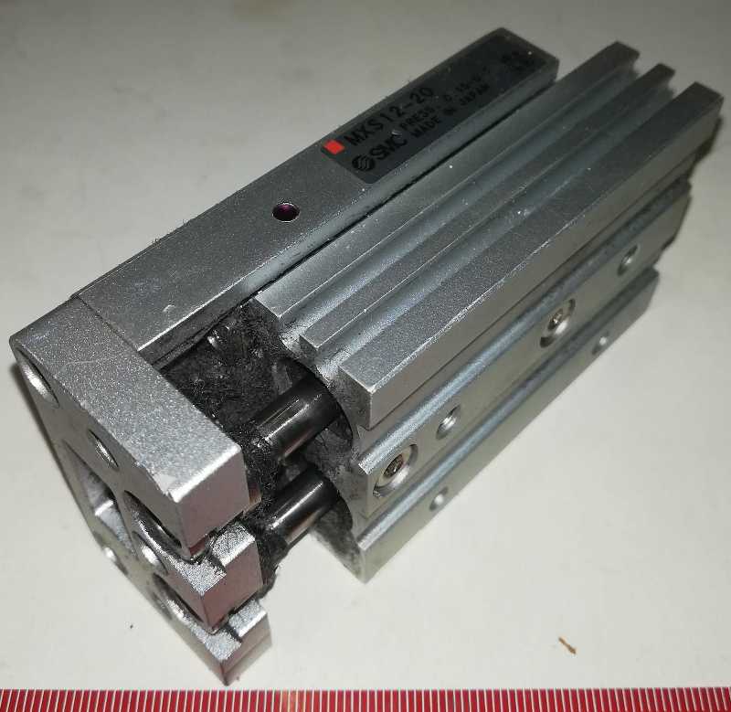 SMC MXS16-20 cyl, slide table, dual rod