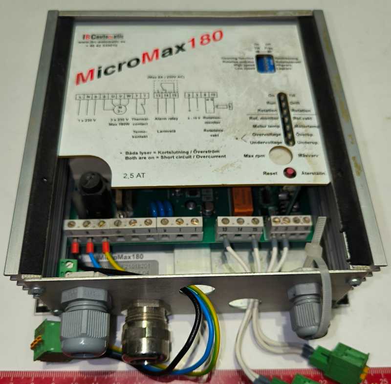 MicroMax180 - control units for rotaing heat exchangers - IBC control, z demontáže  .. použitý / used   .. cena na dotaz / price on request