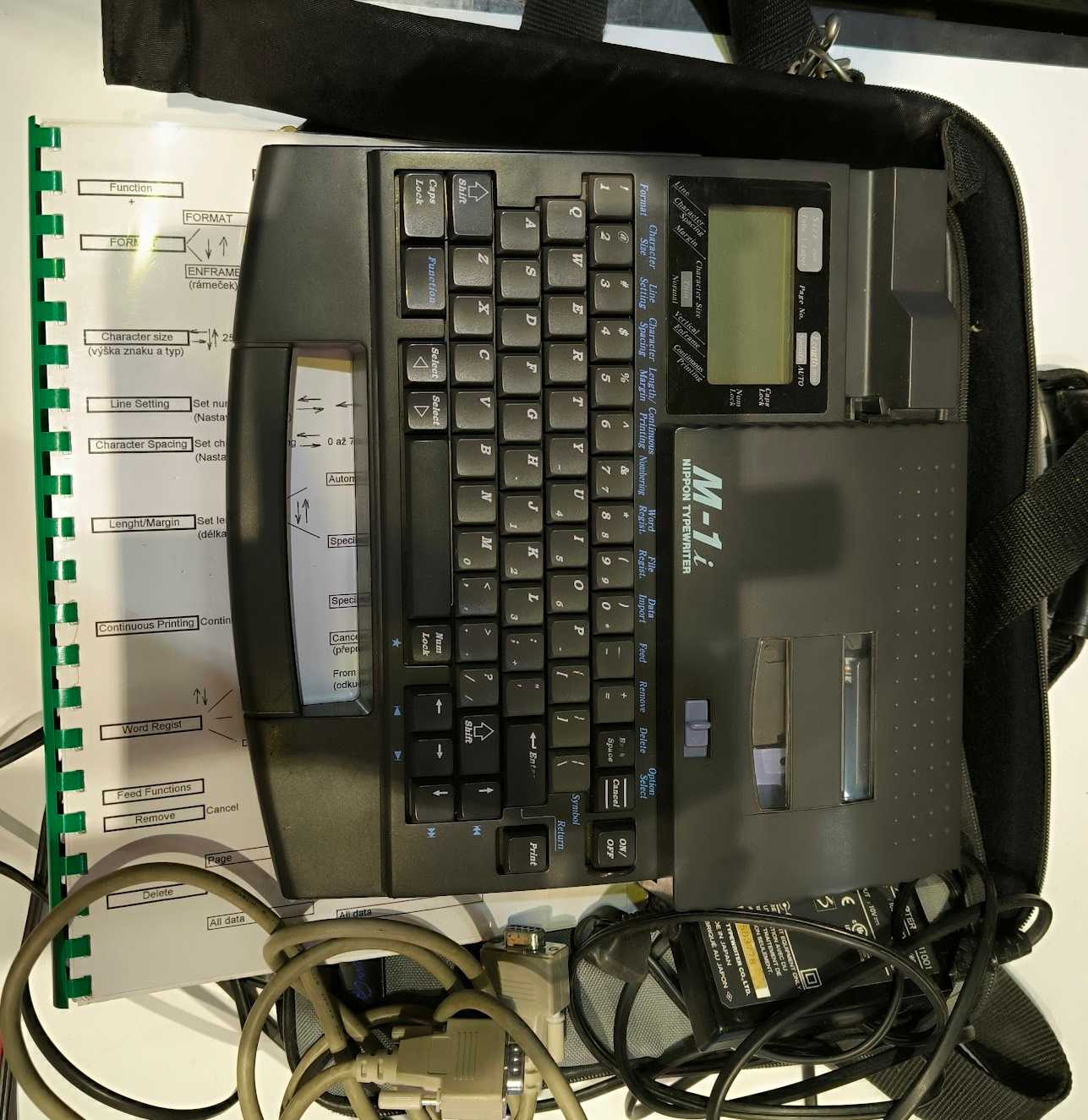 NIPPON typewriter M-1i - popisovač štítků, netestovaný .. cena na dotaz / price on request