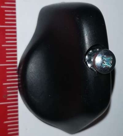 knoflík - menší šipka k VS10, VS16, OBZOR, černá, typ NMC/5