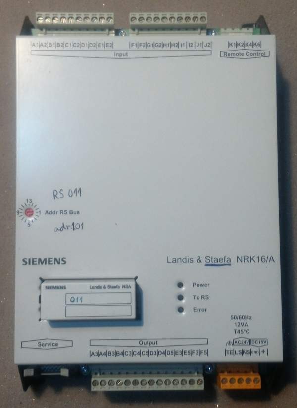 NRK16A - Landis & Staefa controller    .. cena na dotaz / price on request
