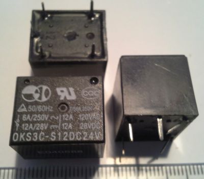 relé OKS3C-S12DC24V .. balení 5ks za 100Kč