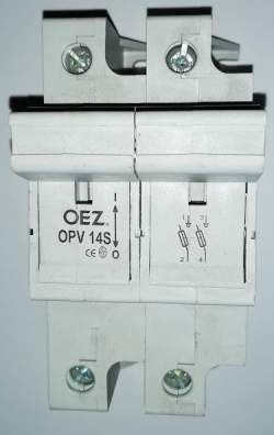 OPV14S-2   Odpínač válcových pojistek velikosti 14x51 2P OEZ  .. cena na dotaz / price on request
