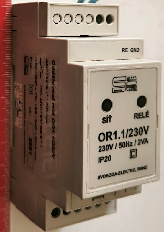 Oddělovací relé OR1.1/230V Svoboda elektro