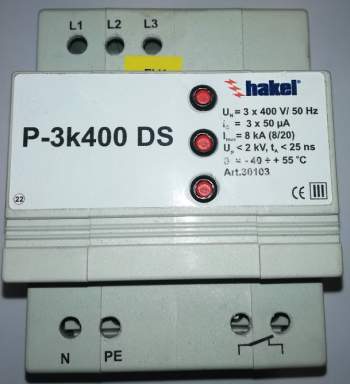P-3k400-DS - svodič přepětí typu 3, HAKEL  .. cena na dotaz / price on request