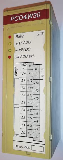 PCD4.W300 - analog input SAIA .. z demontáže  .. cena na dotaz / price on request