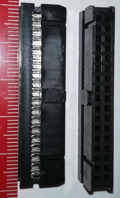 PFL34 - IDC zásuvka rozteč 2,54mm, 2x17pin na kabel  .. balení 25ks za 75Kč