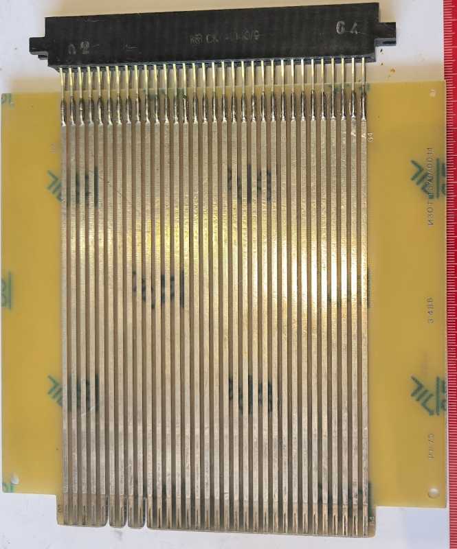 PI-75 3486 IZOT 1370/0014 - propojovací / prodlužovací deska s CK64I140I9, opotřebovaná použitím    .. cena na dotaz / price on request