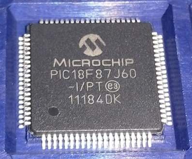 PIC18F87J60-I/PT - MCU 8-bit PIC18 PIC RISC 128KB Flash 1.8V/2.5V/3.3V 80-Pin TQFP  .. cena na dotaz / price on request