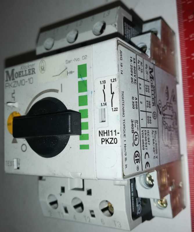 PKZM0-10 + NHi11-PKZ0 MOELLER  .. použitý / used